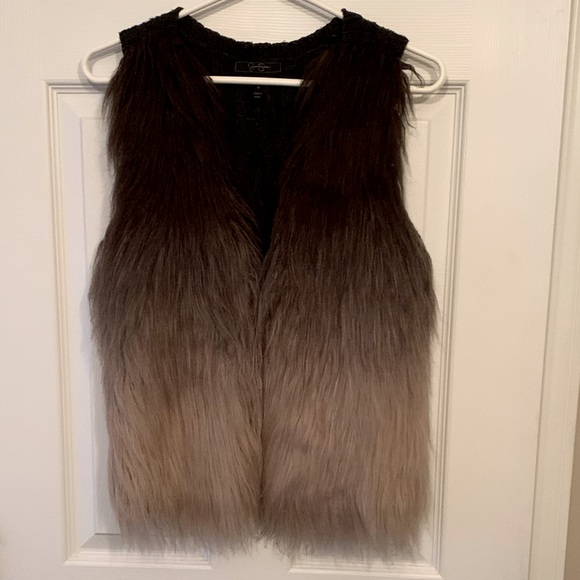 Jessica Simpson ombré faux fur vest - Picture 1 of 4